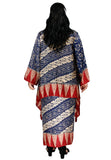 PANGOI RAYA Plus Size/ Free Size 3D Fashion Blouse Viscose Batik with Pareo Set - Traidtional - One Size