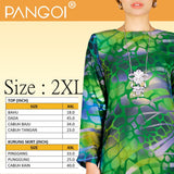 {Out Of Stock} PANGOI SIGNATURE MODERN KURUNG BATIK SET - GREEN / HIJAU- S/ M/ L/ XL/ 2XL