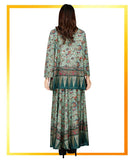 <OUT OF STOCK>Fashion Denim Batik with Palazzo Pants Set Style 6 - Free Size Fit XS to XL