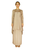 PANGOI 2022 NEW ARRIVAL_EXCLUSIVE Baguette Premium Pleated Set & LONG SKIRT SERIES__KHAKI_FREE SIZE UP TO 3XL - One Size