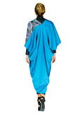 PANGOI 2022 New Launching_Long Kaftan Babyfly Viscose Batik Dress / Kaftan Panjang_Turquoise_Pirus_Free Size - One Size