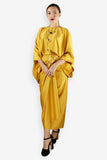 Regular Premium Silk Kaftan Pareo Set - Yellow