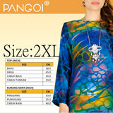 {OUT OF STOCK} PANGOI SIGNATURE MODERN KURUNG BATIK SET - BLUE GREEN - S/ M/ L/ XL/ 2XL